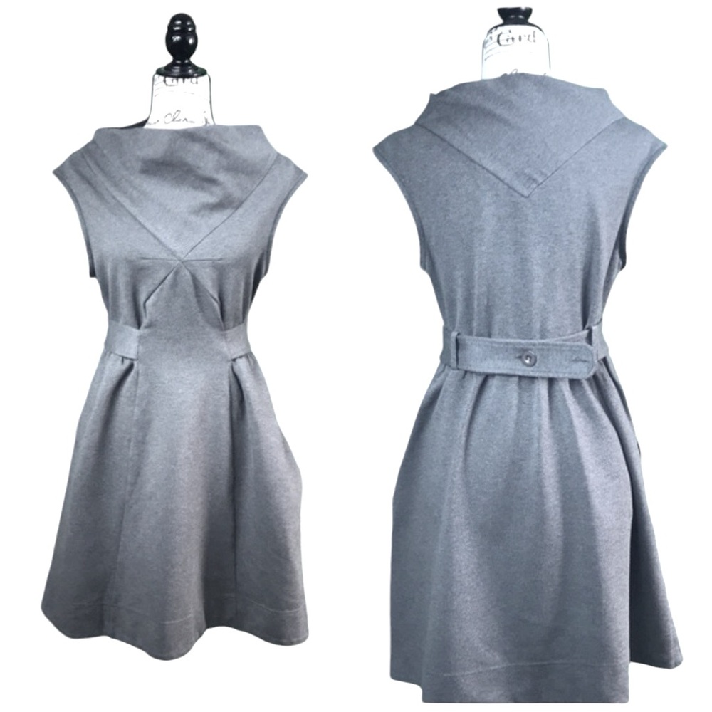Marc by Marc Jacobs Gray Fit-and-Flare Dress